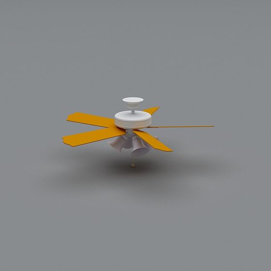 Vintage Ceiling Fan 3D model