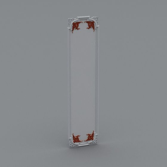 Classic Dragon Pattern Folding Screen 3D model