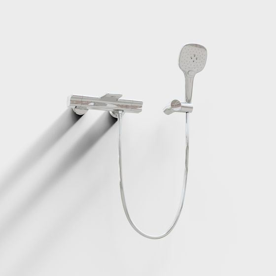 Modern Minimalist Shower System 3D model