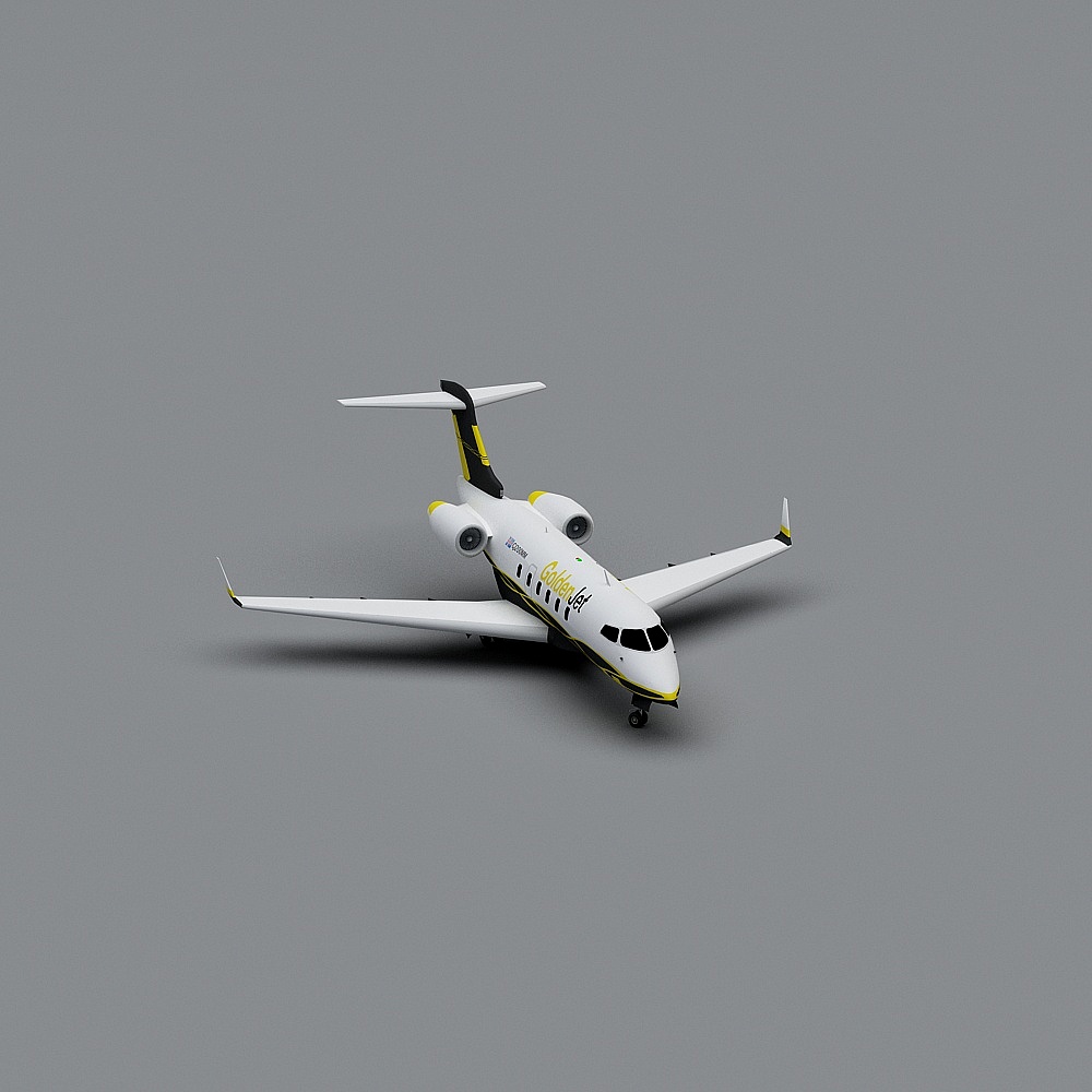 Futuristic Private Jet 3D model