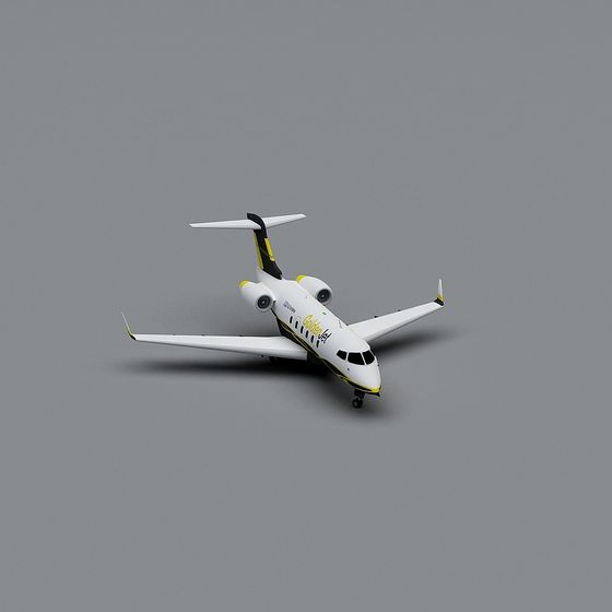 Futuristic Private Jet 3D model for Creative Projects