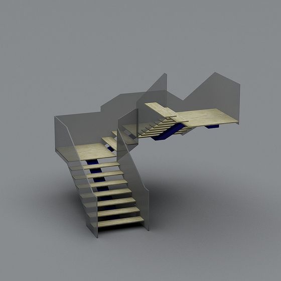 Abstract Geometric Staircase 3D model