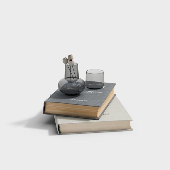 Elegant Desk Corner 3D model for Creative Spaces