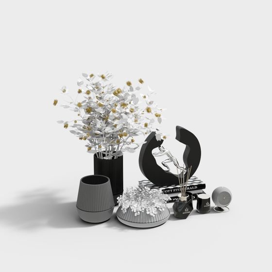 Urban Oasis 3D model - Minimalist Elegance