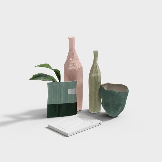 Chic Low-Poly Decorative 3D Model