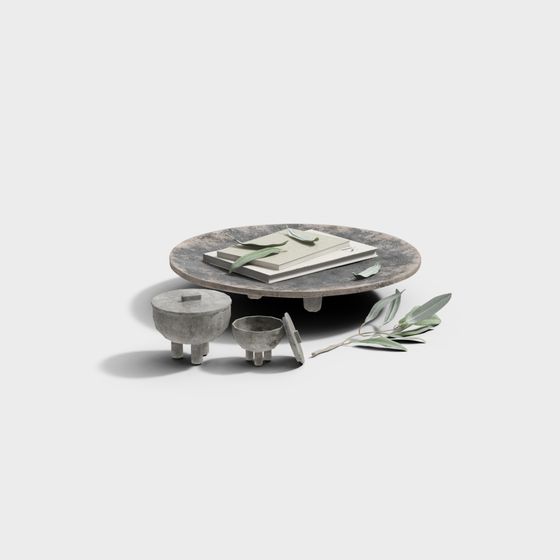 Concrete Living Corner 3D model