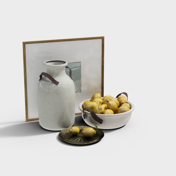 Adornos de pintura decorativa de jarrón nórdico