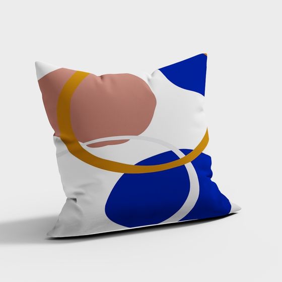 クライン ブルー カラー クッション