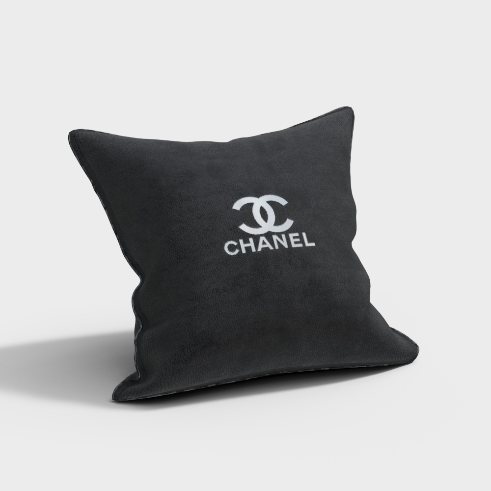 Black throw pillow