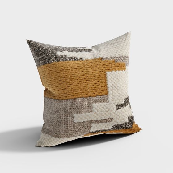 Woven Art Pillow 3D model