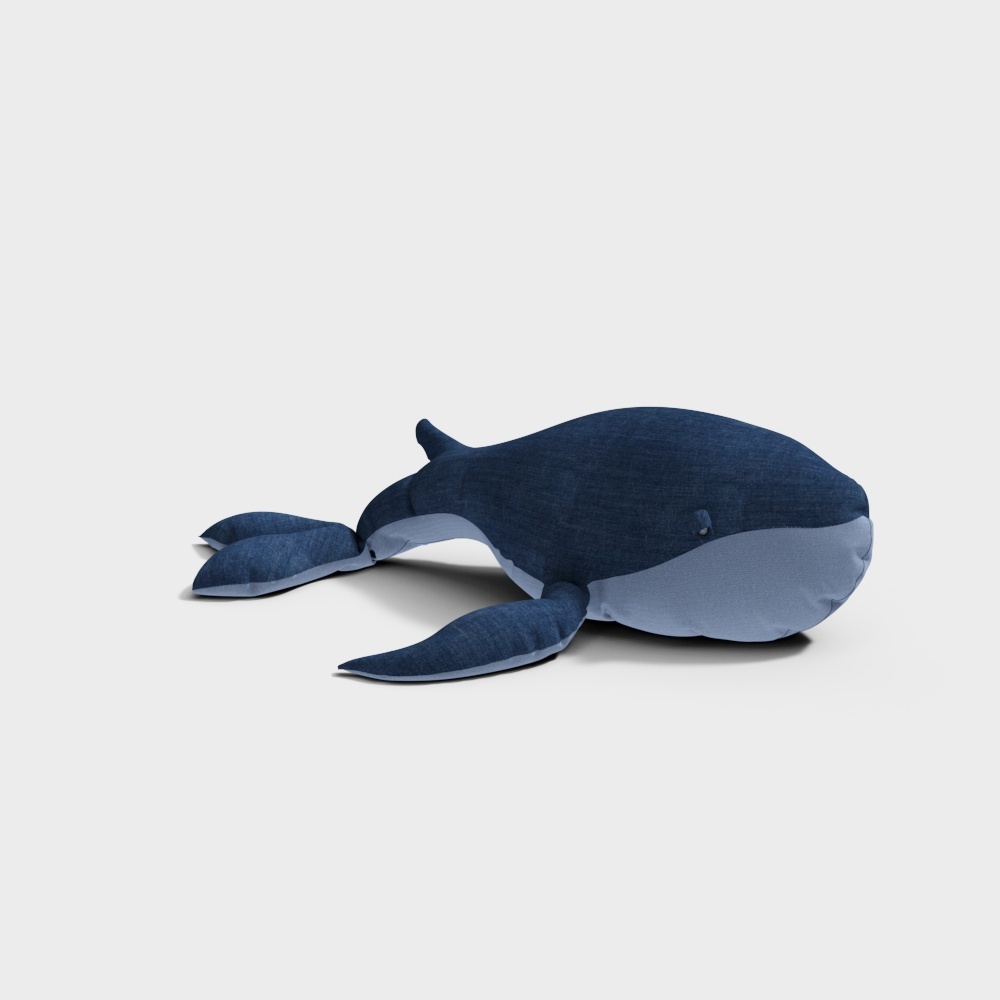 Coussin Baleine Bleue