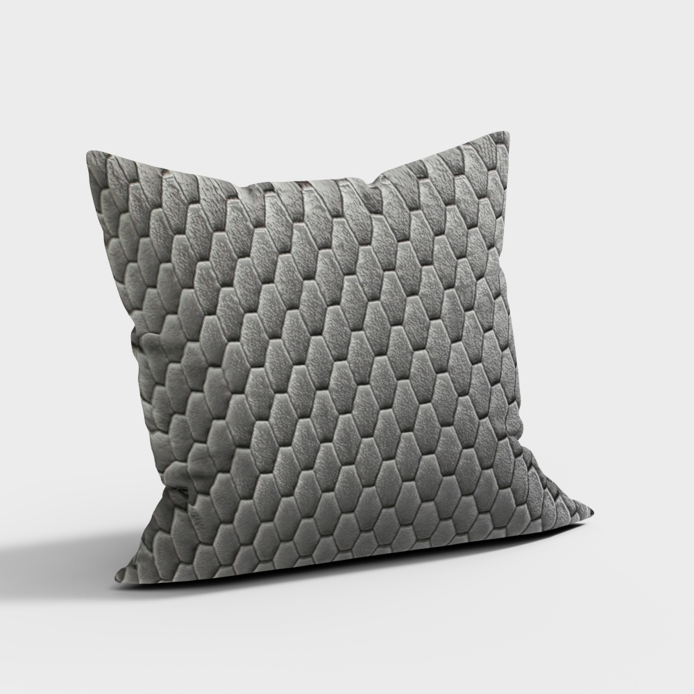 Polygon pattern throw pillow