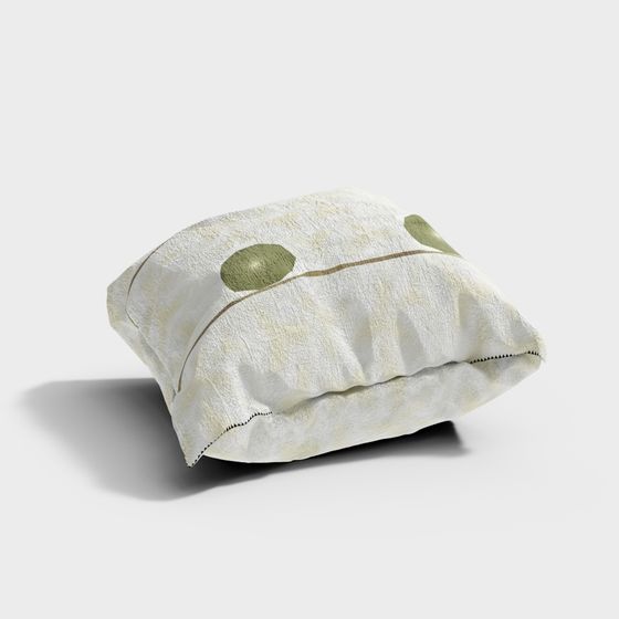 Natural-Inspired 3D Pillow Cover Model