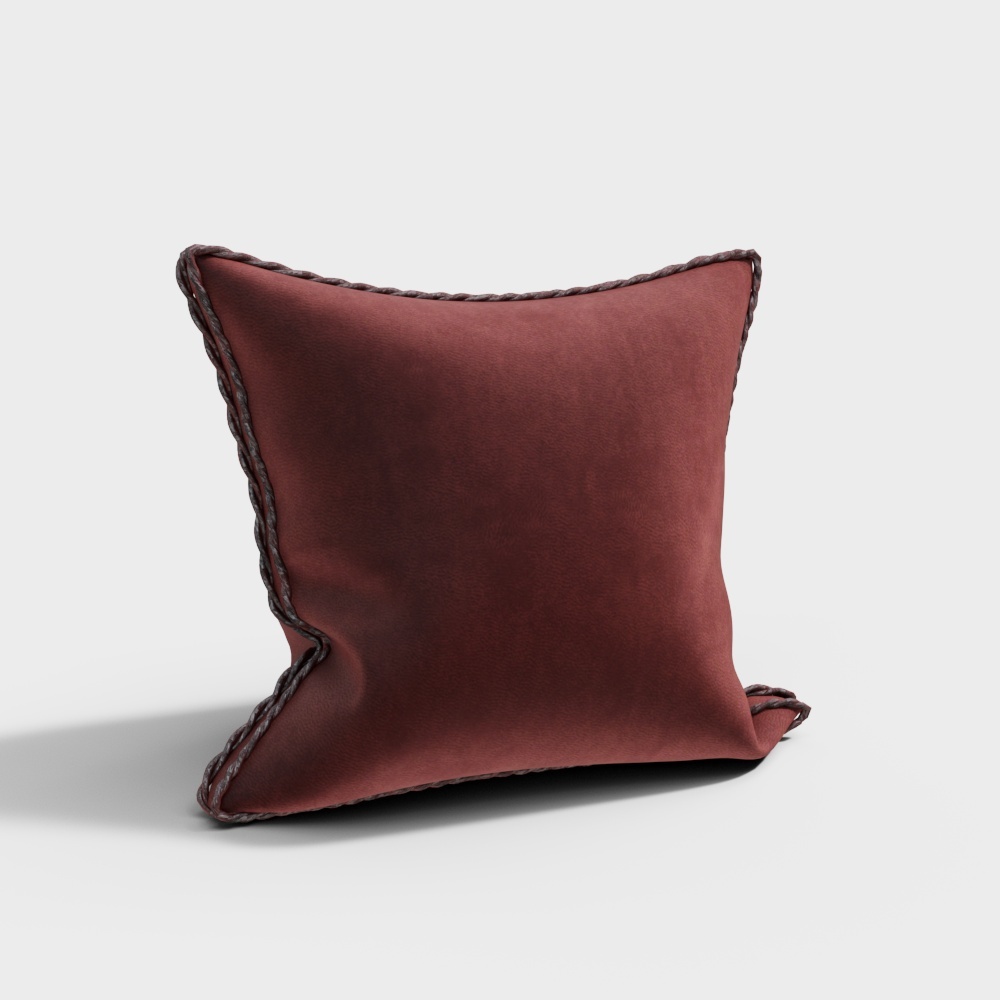 Cozy Velvet Pillow 3D model