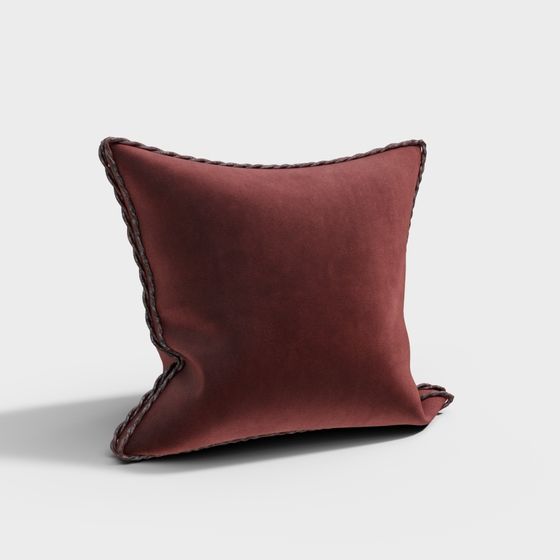 Cozy Velvet Pillow 3D model