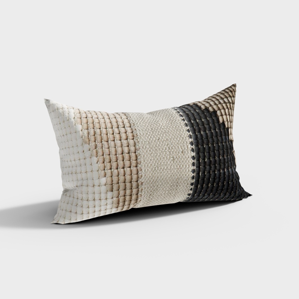 Bright-colored throw pillow