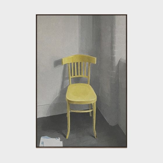 Artistic Low-Poly Chair 3D model