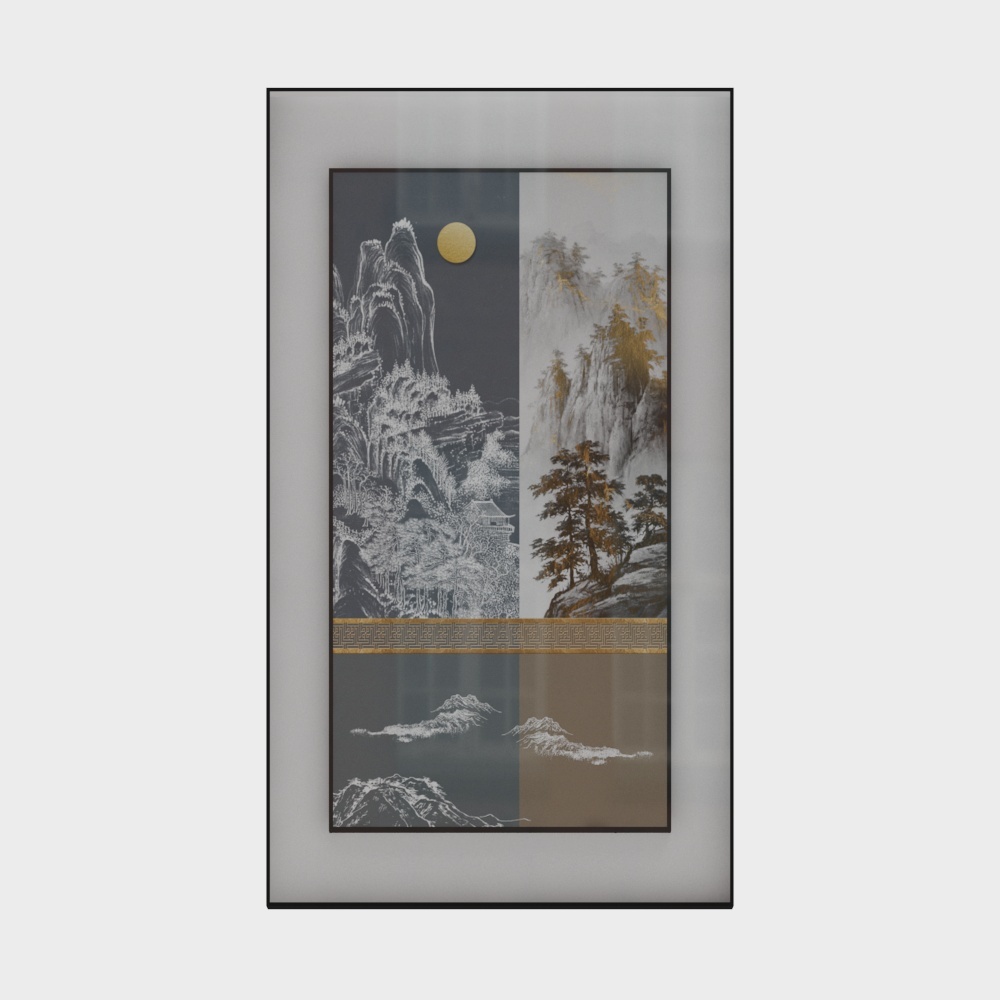 Light Luxury Style - Entrance Decoration Painting - SK-177