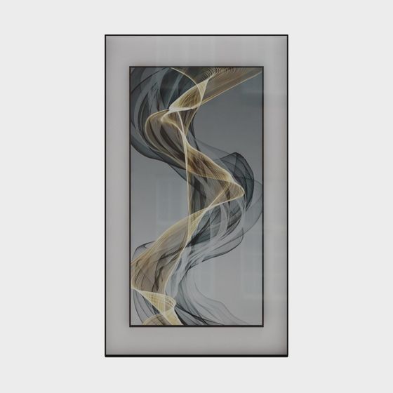 Flowing Canvas 3D Model - Perfect for Creative Professionals