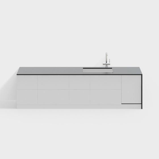 Stylish Storage Cupboard 3D Model for Home Organization