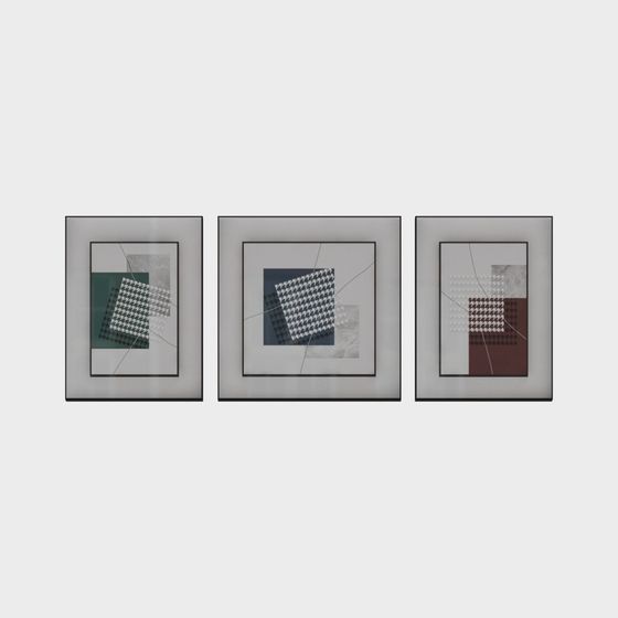 Abstract Geometric Frame 3D model