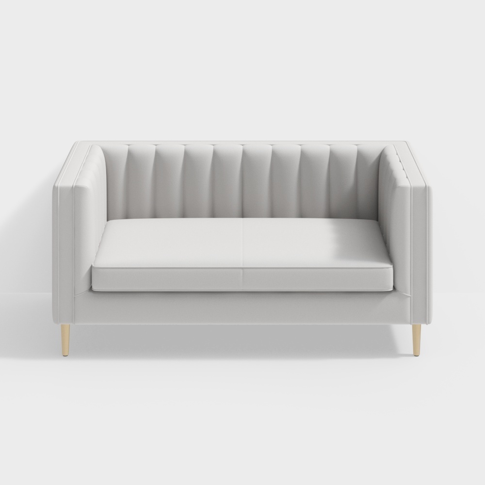 Leather double sofa - BSFS18125 - Fan Chenmei home