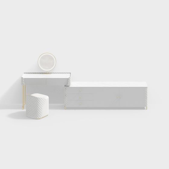 Bộ kết hợp tủ quần áo da 1.2m + tủ TV kiểu C - BSVZZG01