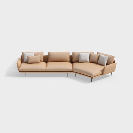 Ghế sofa ba chỗ ngồi bên trái bằng kim loại Cortical - BSJS1929-Senselo