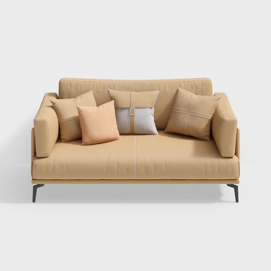 Canapé 2 places en métal cortical - BSJS2153-Senkelo