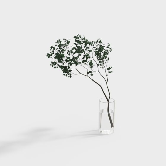 Vibrant Water Greenery 3D model for Creative Projects