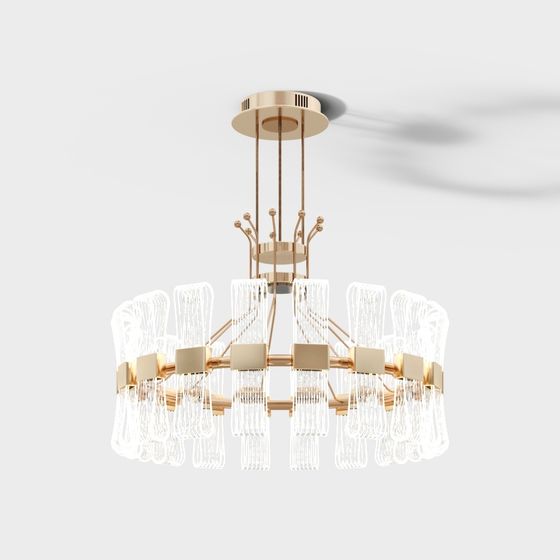 モダンで軽量な豪華な単層シャンデリア