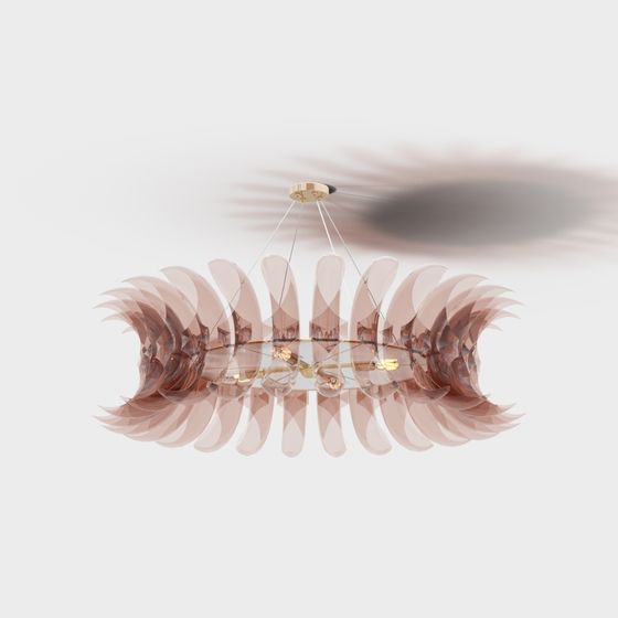 Elegant 3D Model Pendant Light Design