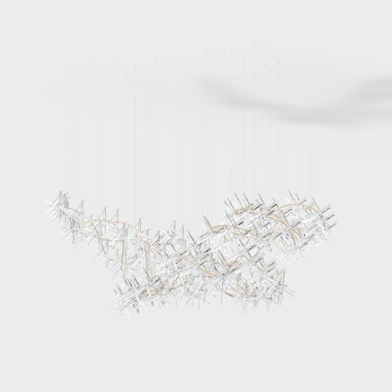 Crystal Web Pendant 3D model