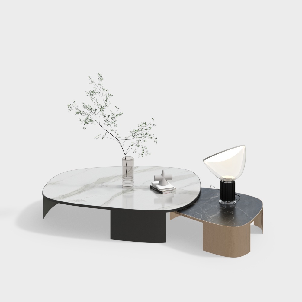 現代輕奢咖啡桌組合