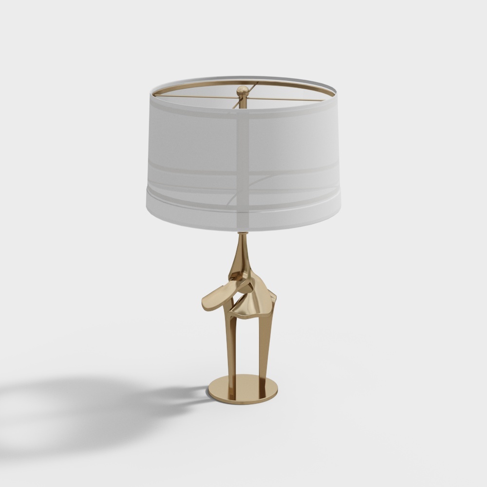 Elegant Artistic Table Lamp 3D model