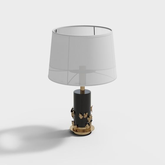 Stylish Low-Polygon Table Lamp 3D model for Modern Interiors