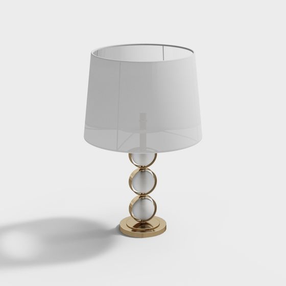 Elegant Table Lamp 3D Model for Modern Interiors