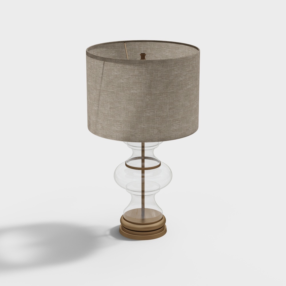 Modern light luxury glass table lamp