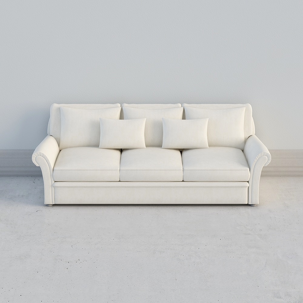 Modern Low-Polygon Sofa 3D model