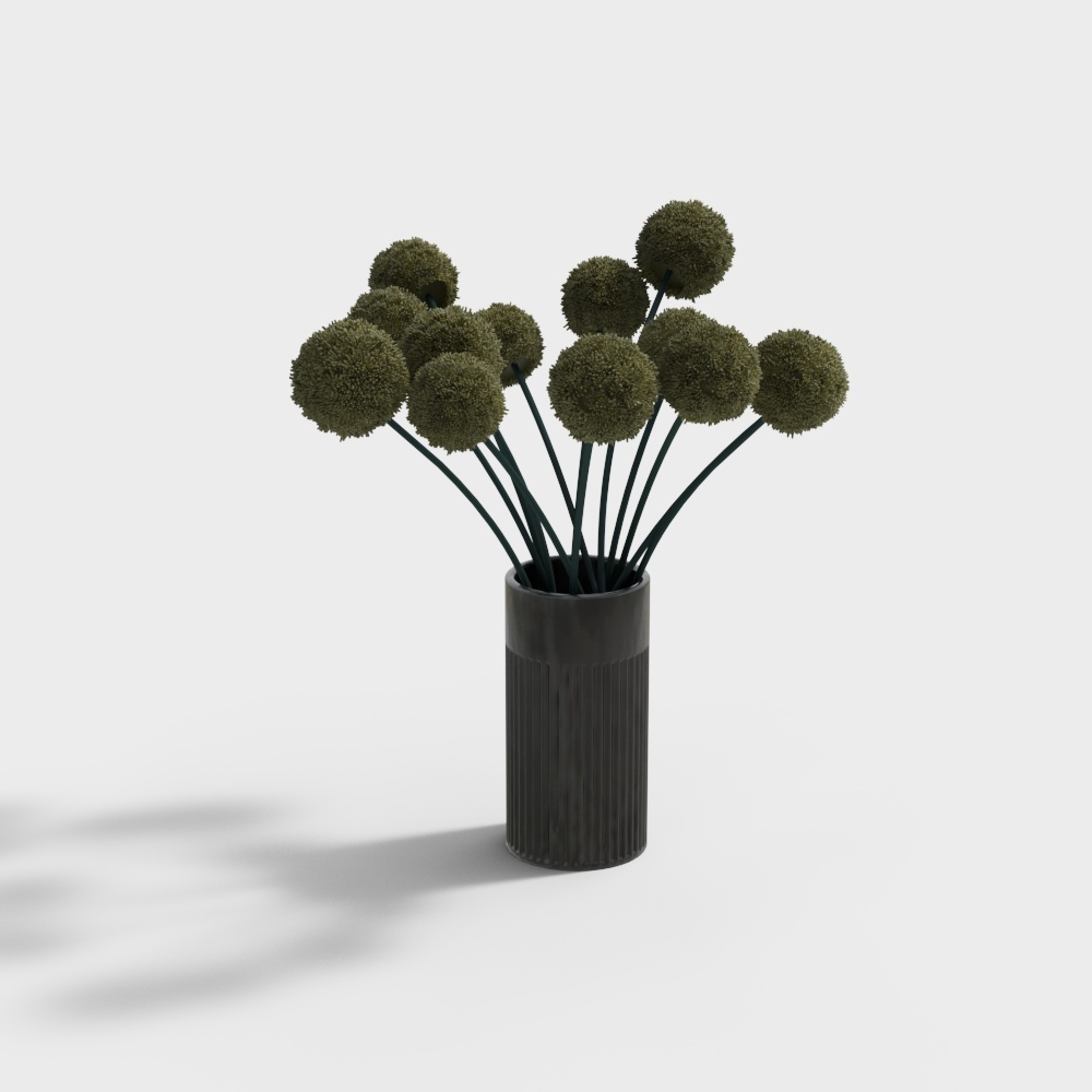 Green bulb plant ornament