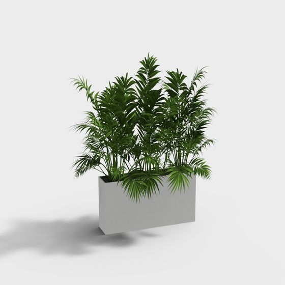 Tropical Style Plant Pot 3D model