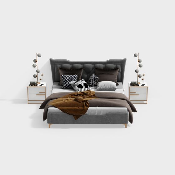 Urban Comfort Bed 3D model