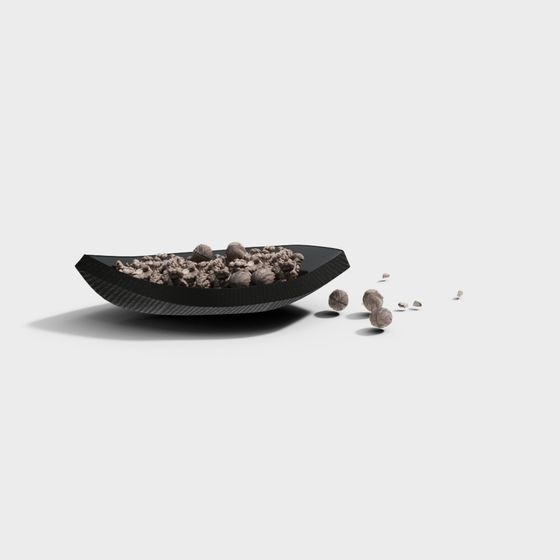 Walnut Bowl 3D Model
