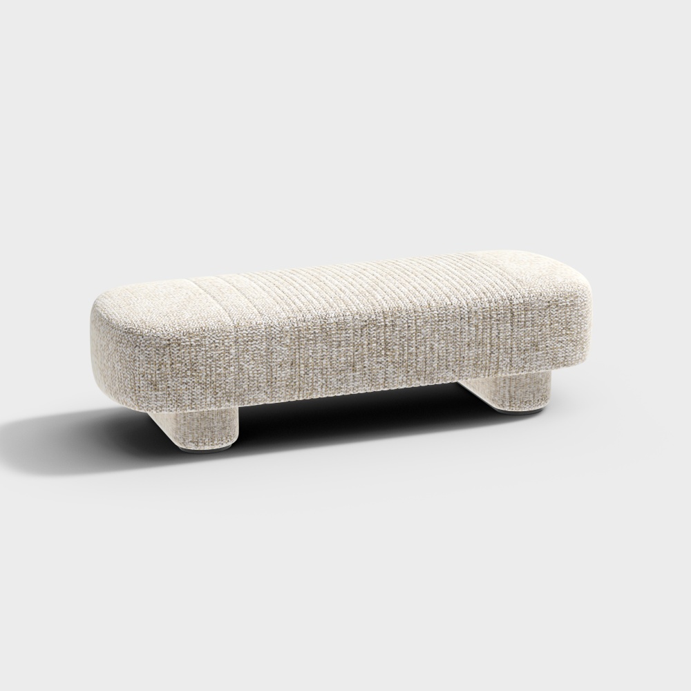 Wabi-sabi-style sofa stool