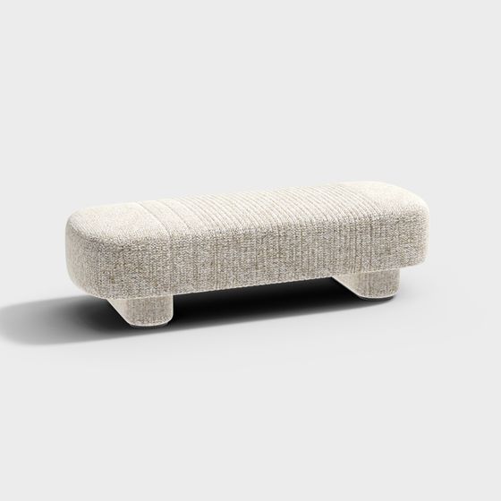Minimalist Sofa Stool 3D model