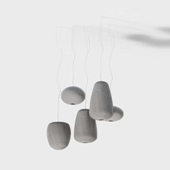Suspended Art Pendant Light 3D model
