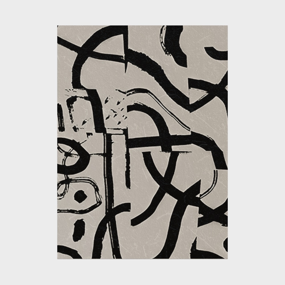 Abstract Line 3D Model for Creative Projects