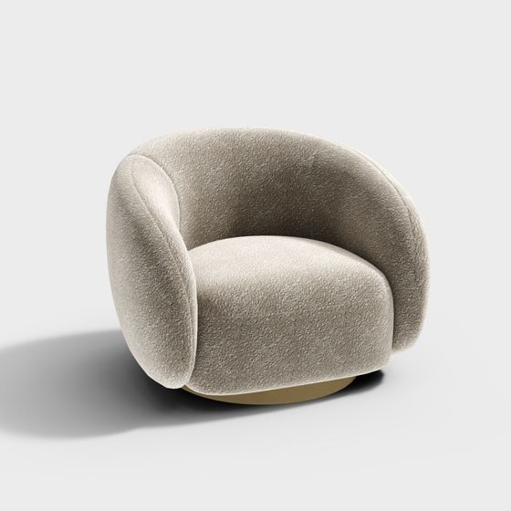 Low Poly Comfortable Armchair 3D model
