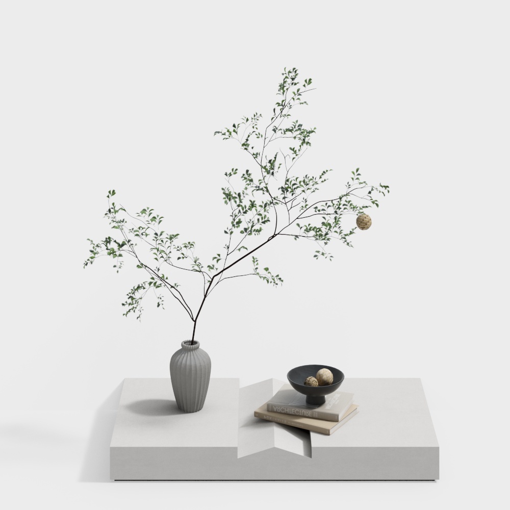 Natural Harmony Low-Poly 3D Model – Earthy Textures