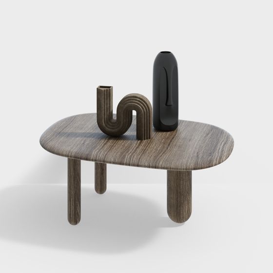 Wooden Harmony Table 3D model for Modern Spaces